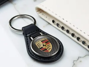 Porsche Bester Schlüsselanhänger Edles Leder Drift Optik